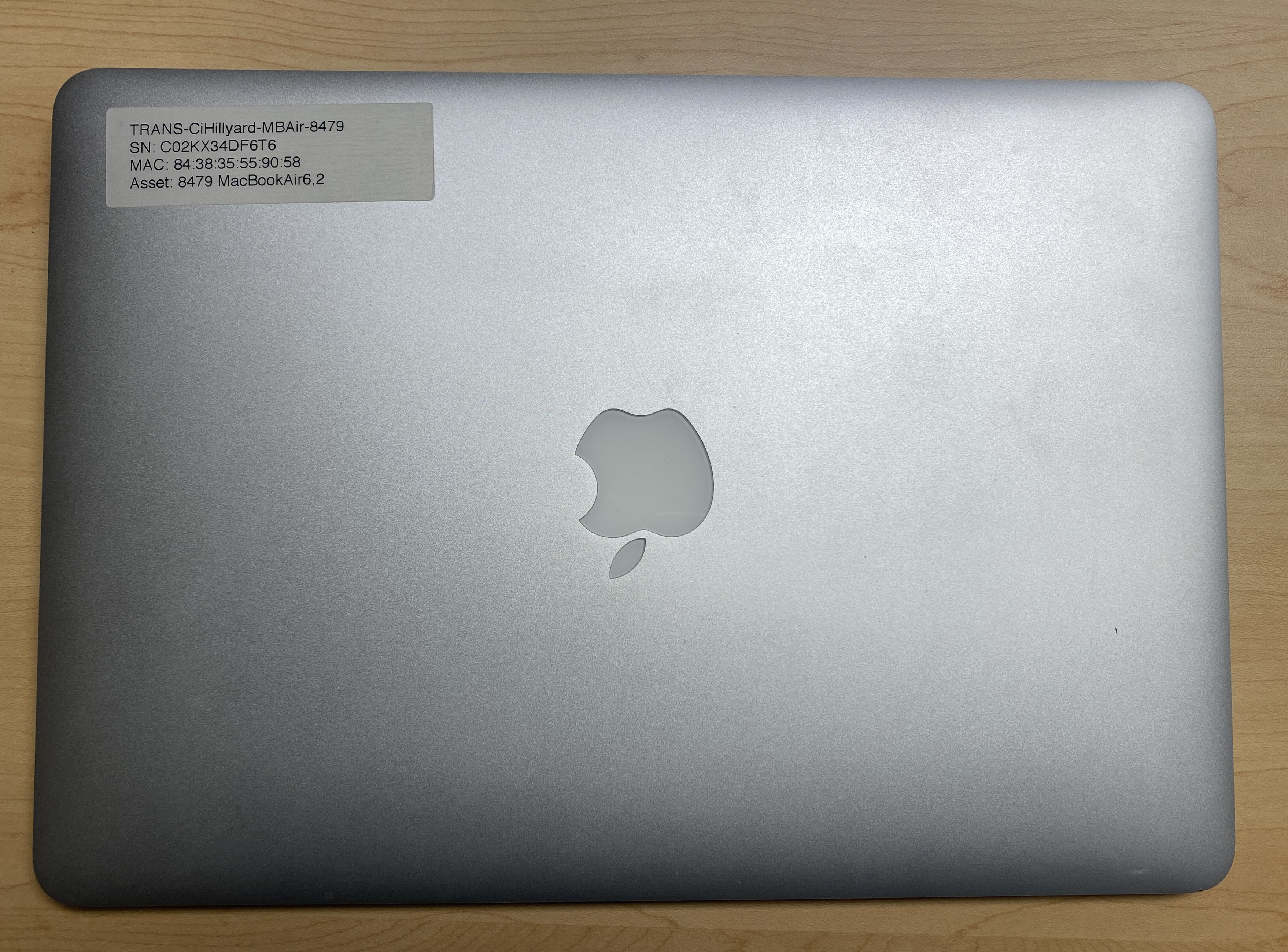 MacBook Air 6,2 (13-inch, Mid 2013) - Lincoln County School